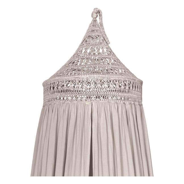 Baldacchino Tara cotone bio e crochet | Powder S018