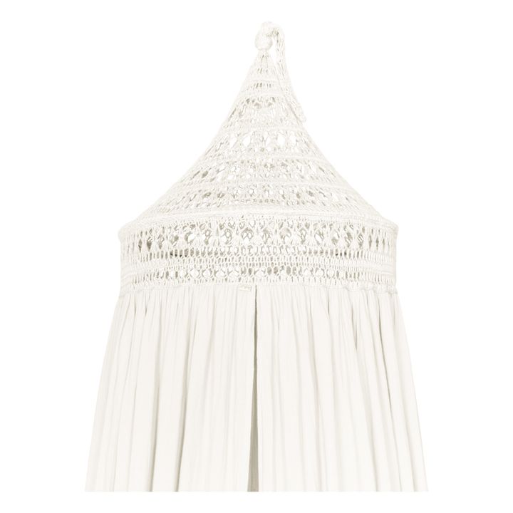 Tara Organic Cotton Crochet Bed Canopy Natural S000 Numero 74