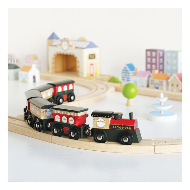 Hape 70 Piece Railway City Train Table and Set with Battery Powered  Locomotive, 1 Piece - City Market