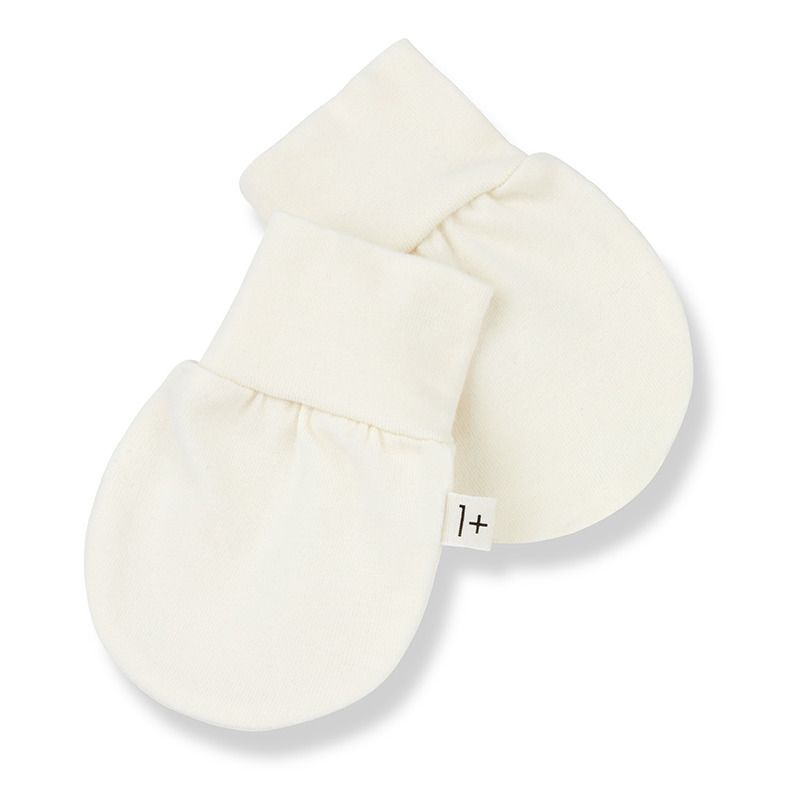 Zia Organic Cotton Newborn Mittens Ecru 1 In The Family Fashion Baby Smallable