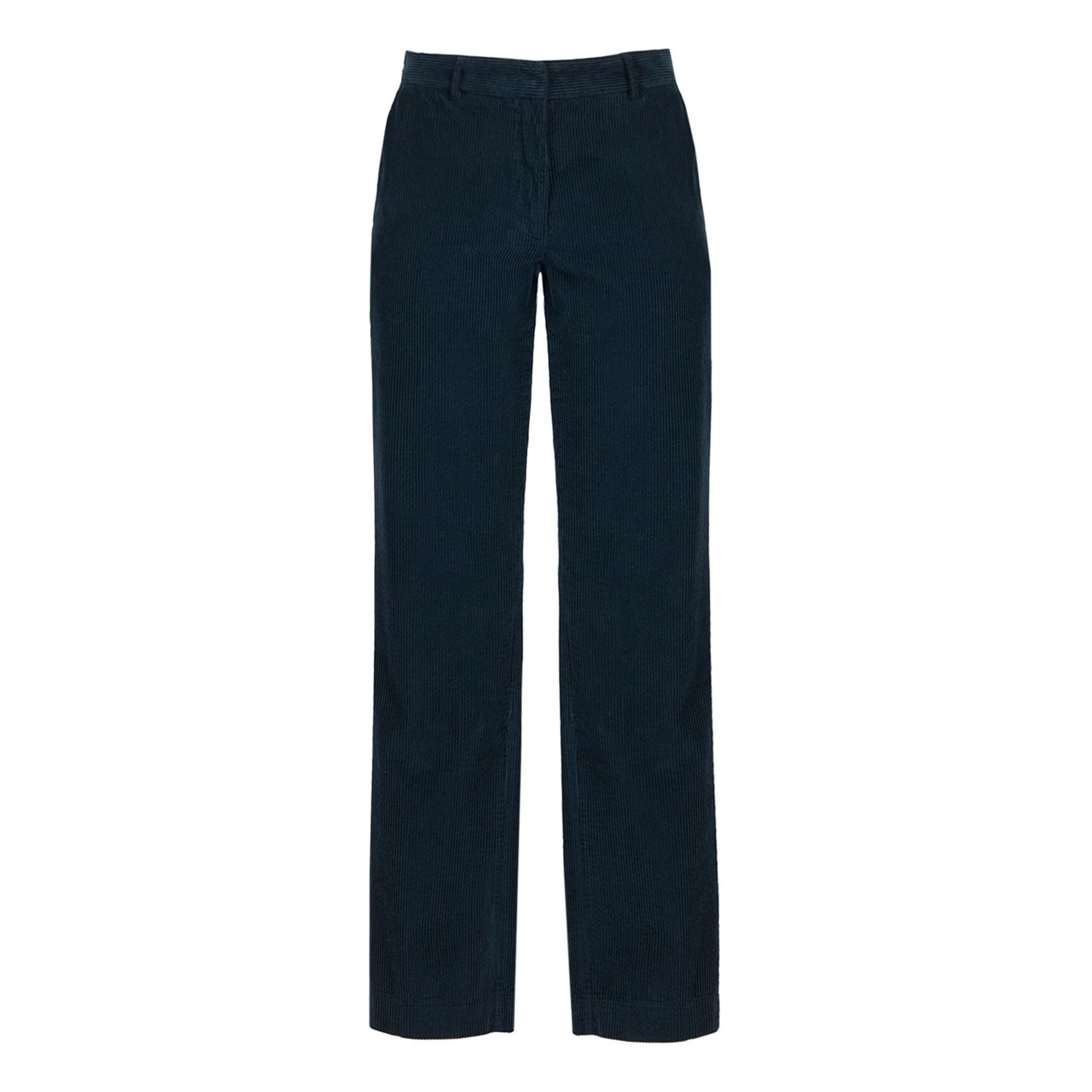 Pomandère - Pantalon Velours Côtelé - Femme - Bleu marine