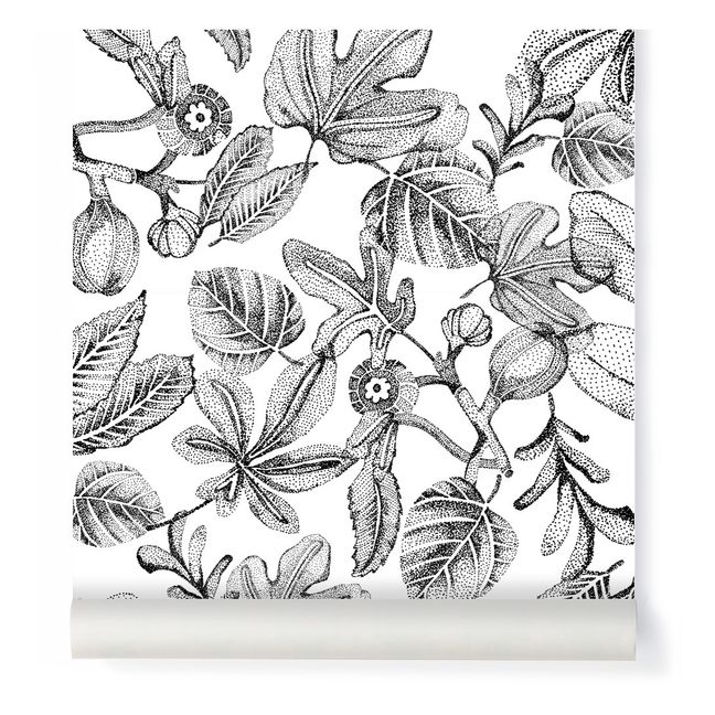 Fig Wallpaper Fresco - 2 rolls - 204x280cm White