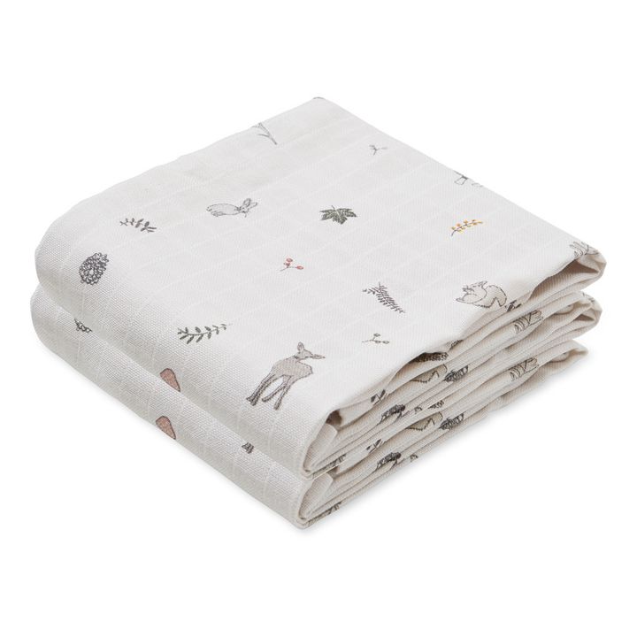 Fawn Organic Cotton Swaddle - Set of 2 | Beige- Product image n°0