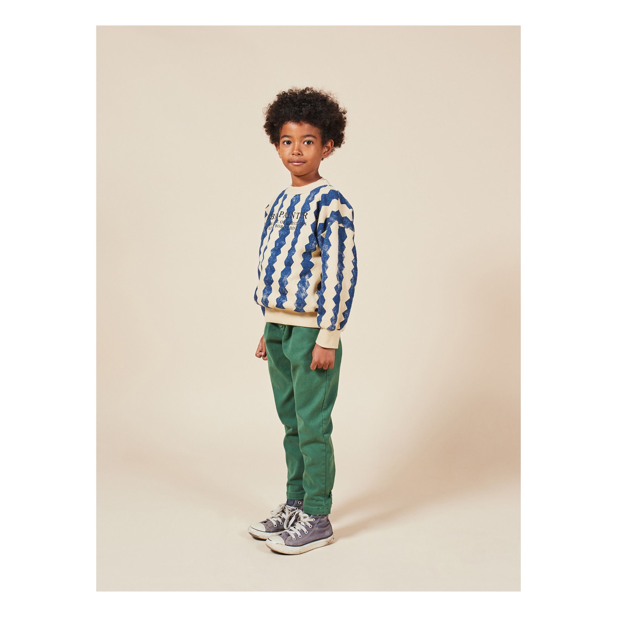 Chino Suspender Trousers Green Bobo Choses Fashion Children