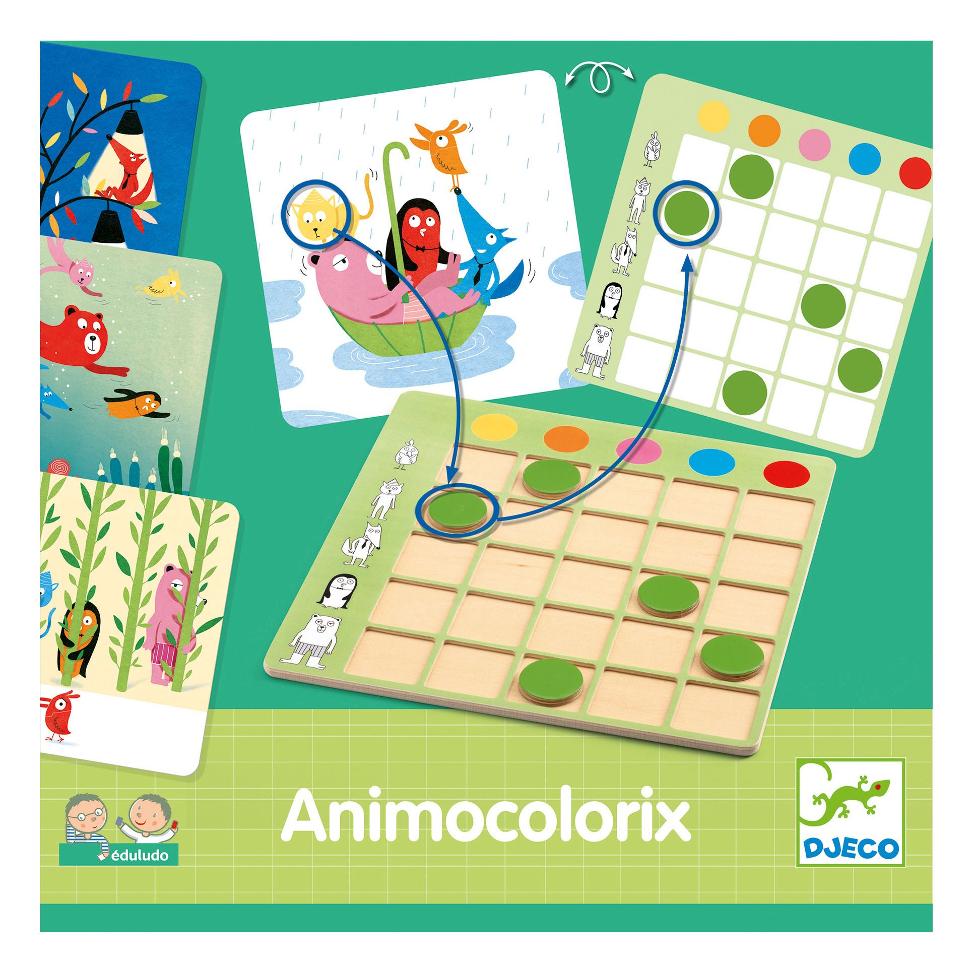 Djeco - Jeu éducatif Animo colorix - Multicolore
