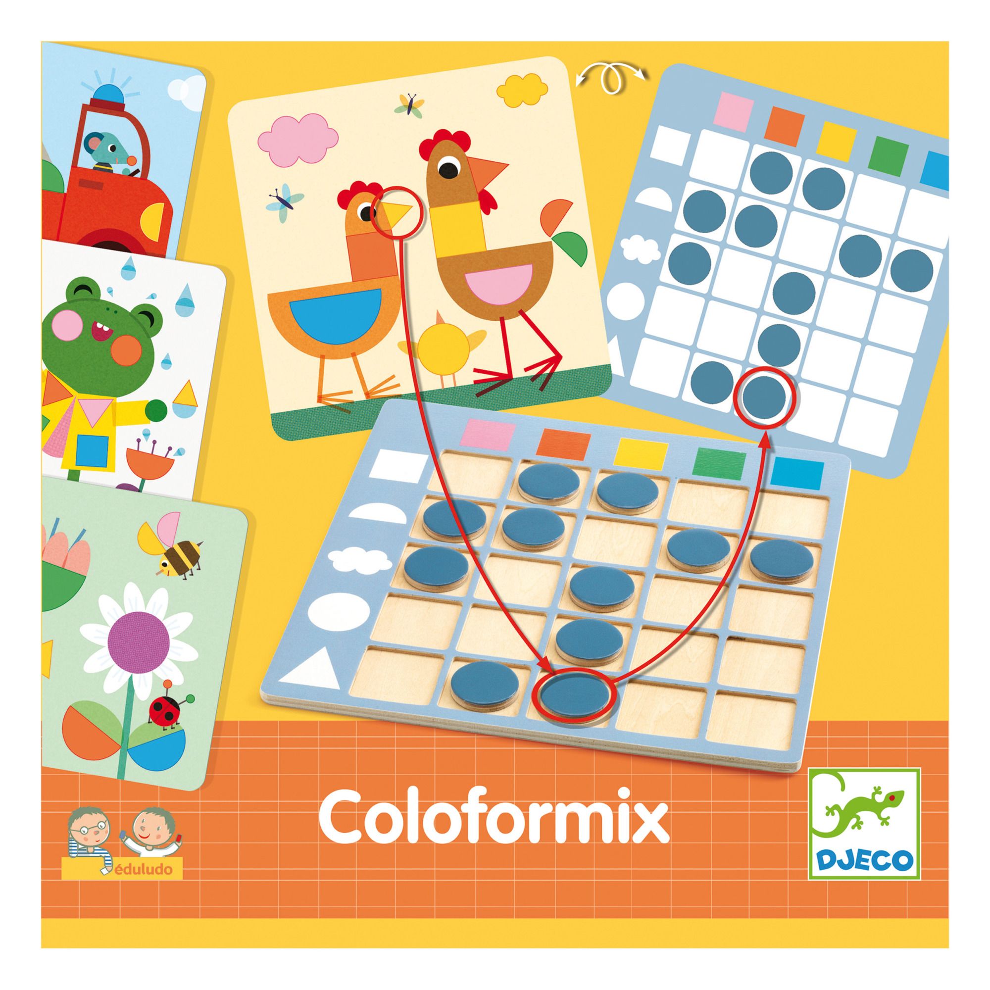 Djeco - Jeu éducatif Coloformix - Multicolore