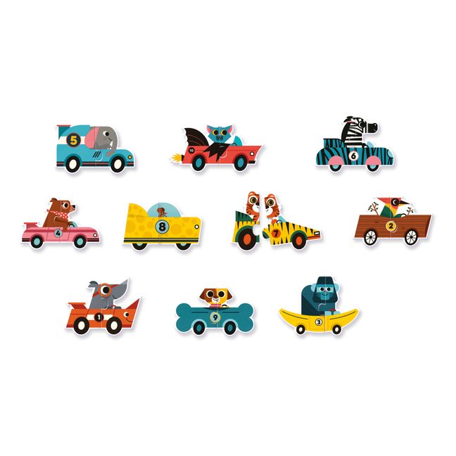 Puzzle Duo Rennautos