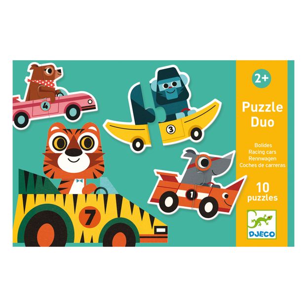 Puzzle Duo Rennautos Djeco Spiele Und Freizeit Kind