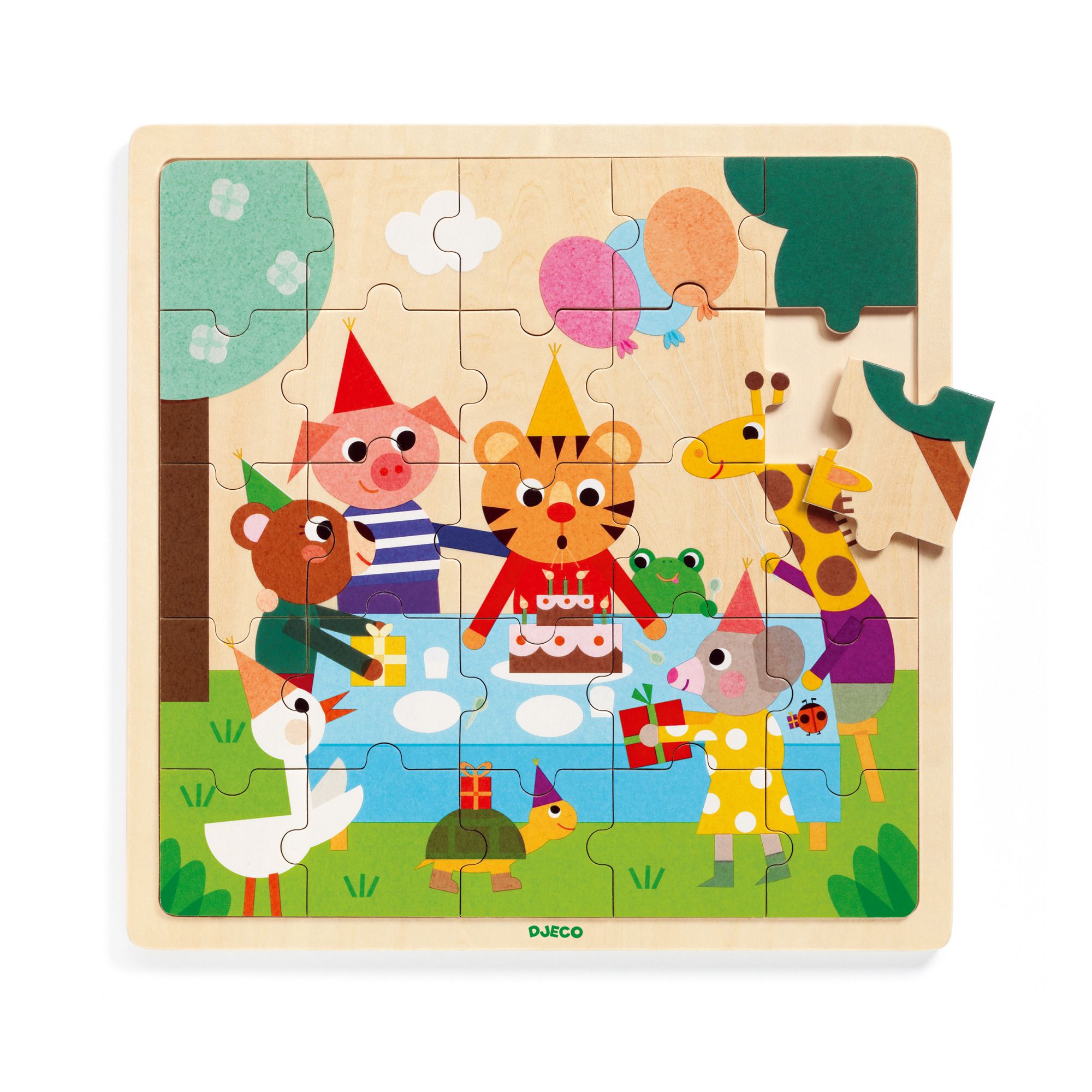 Djeco - Puzzle Happy 25 pièces - Multicolore