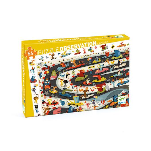 54-piece Car Rally Puzzle- Product image n°0