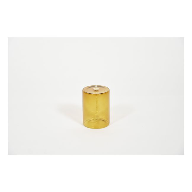 Öllampe aus Glas | Bernstein