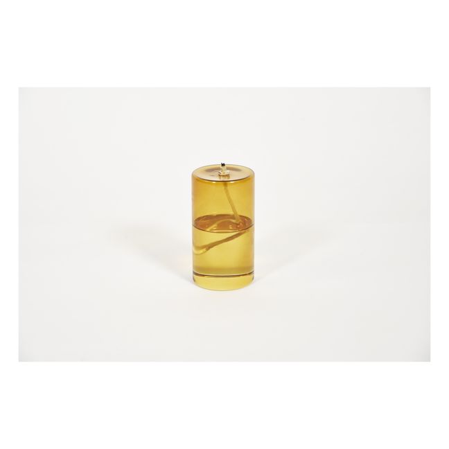Öllampe aus Glas | Bernstein