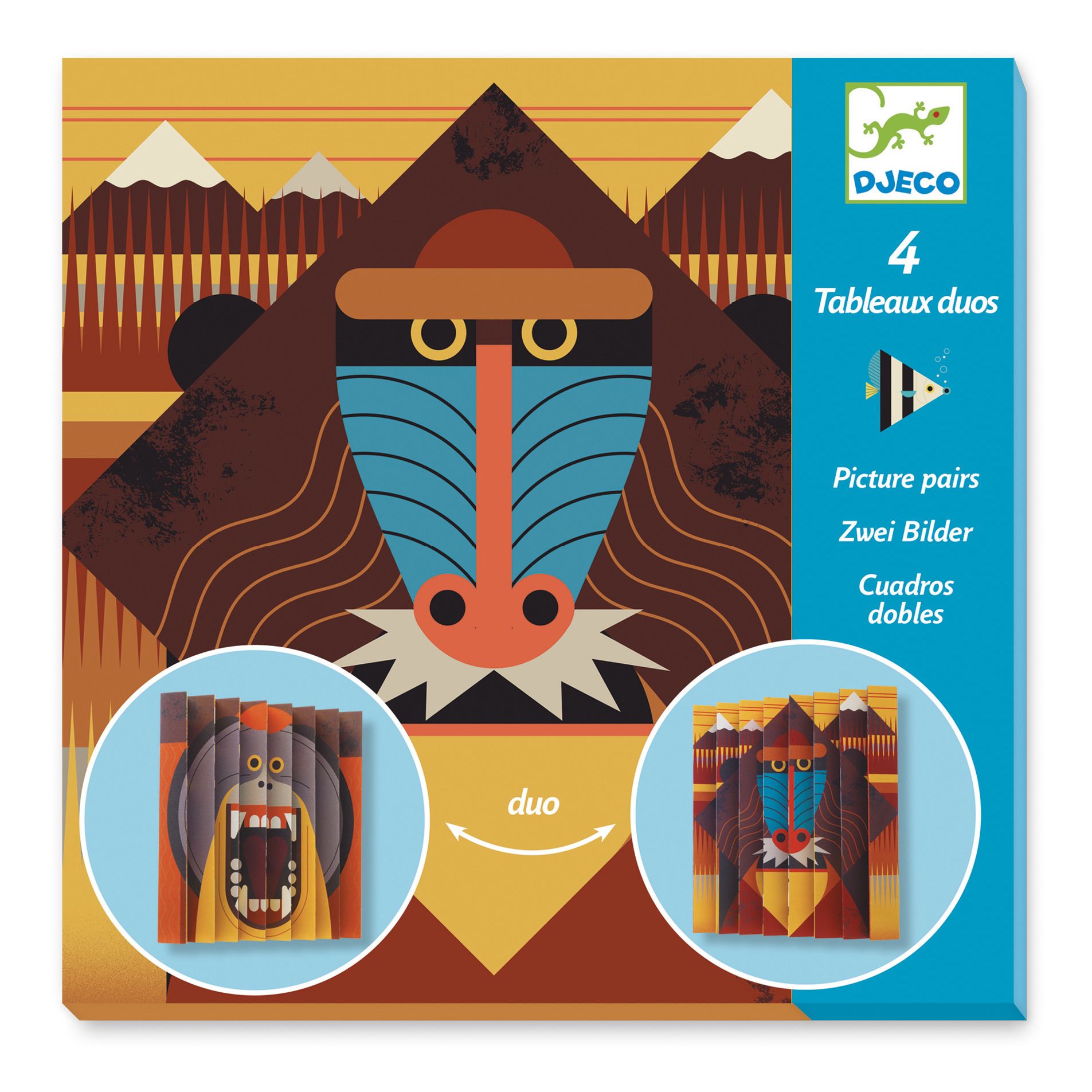 Djeco - Kit de pliage Wild life - Multicolore