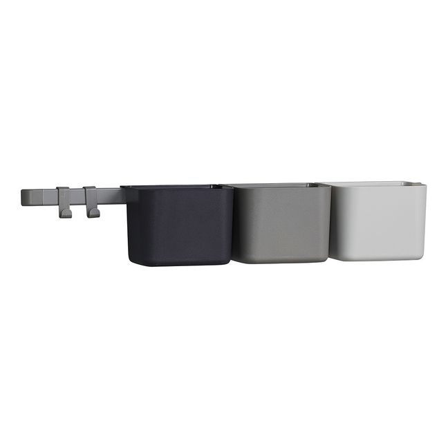 Storage Shelves - Set of 3 + 1 Wall Mount | Grey