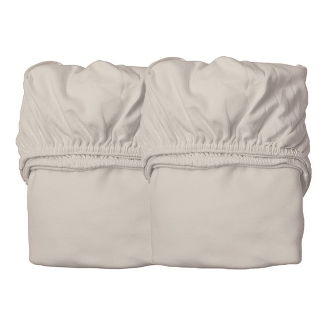 Organic Cotton Fitted Sheets - Set of 2 | Beige