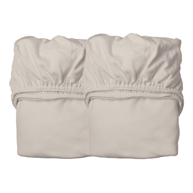Spannbetttücher aus Bio-Baumwolle - 2er-Set | Beige