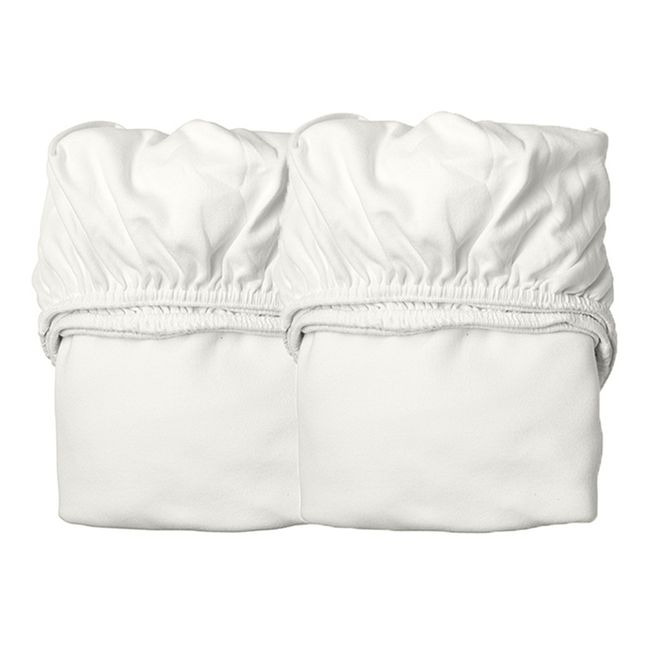 Fitted Organic Cotton Cradle Sheets - Set of 2 | White