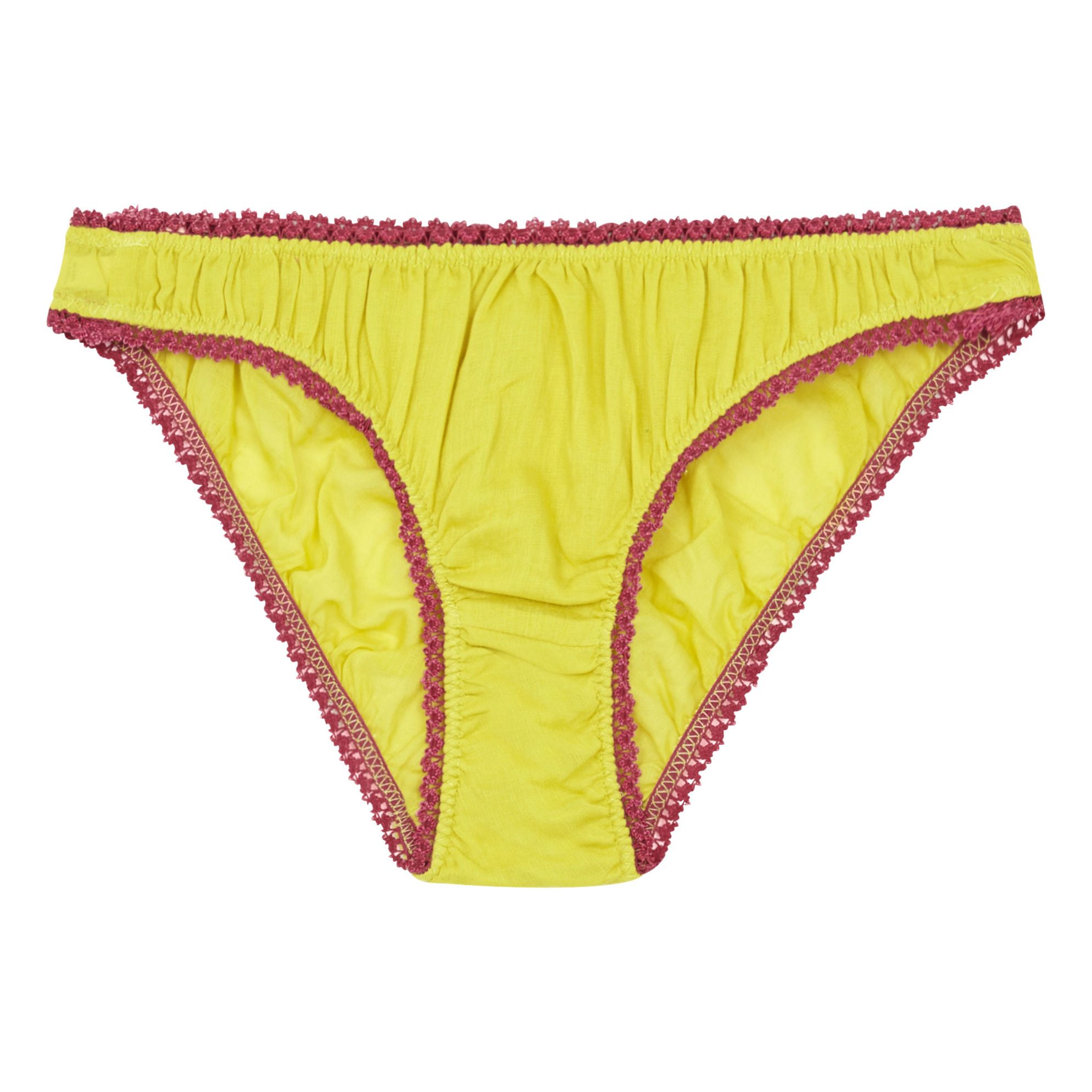 Germaine des prés - Culotte Croquet Coton Bio - Femme - Jaune moutarde