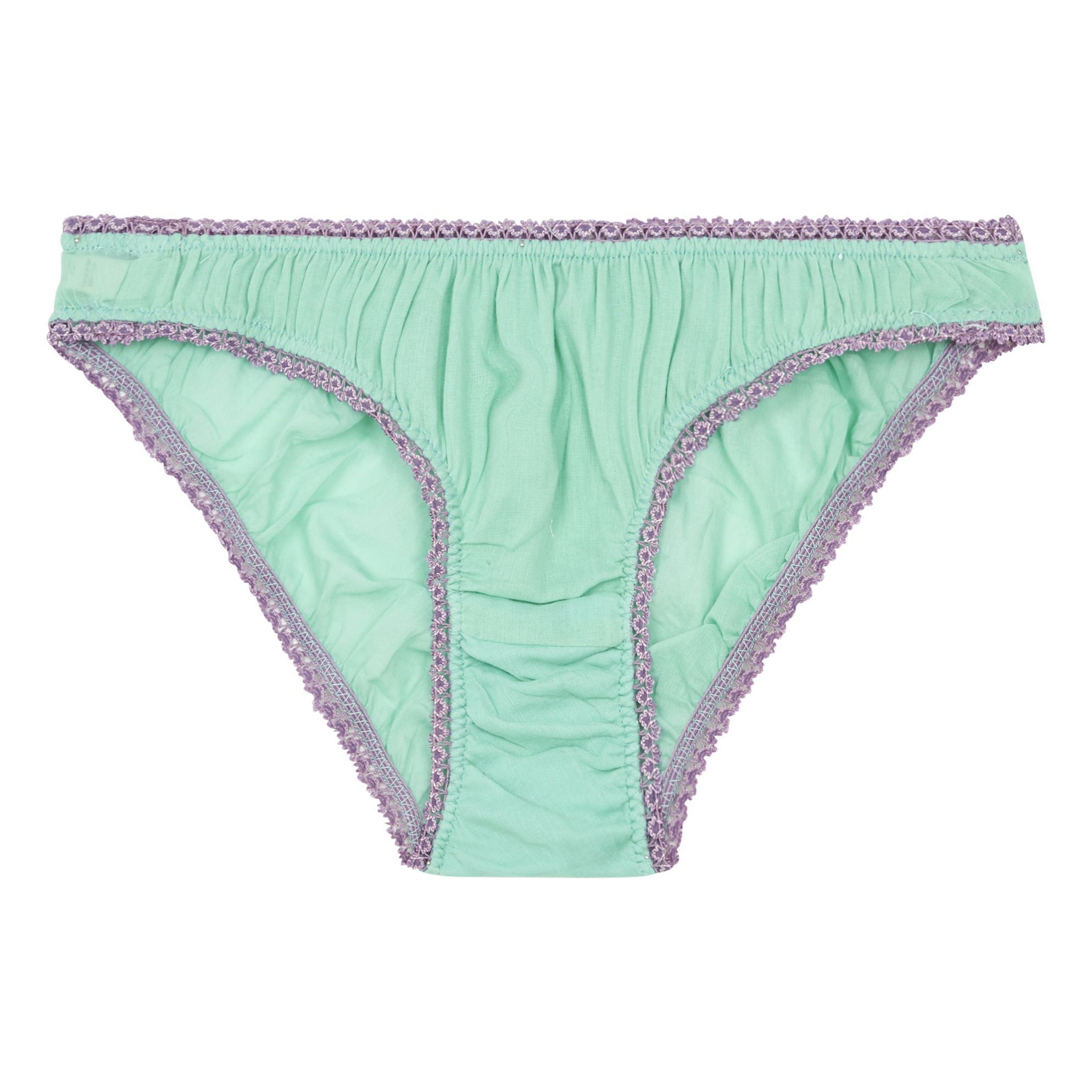 Germaine des prés - Culotte Croquet Coton Bio - Femme - Vert céladon