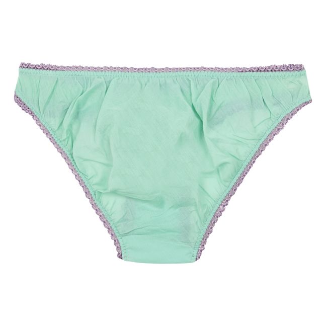 Braguita Croquet de algodón orgánico | Verde Celedón