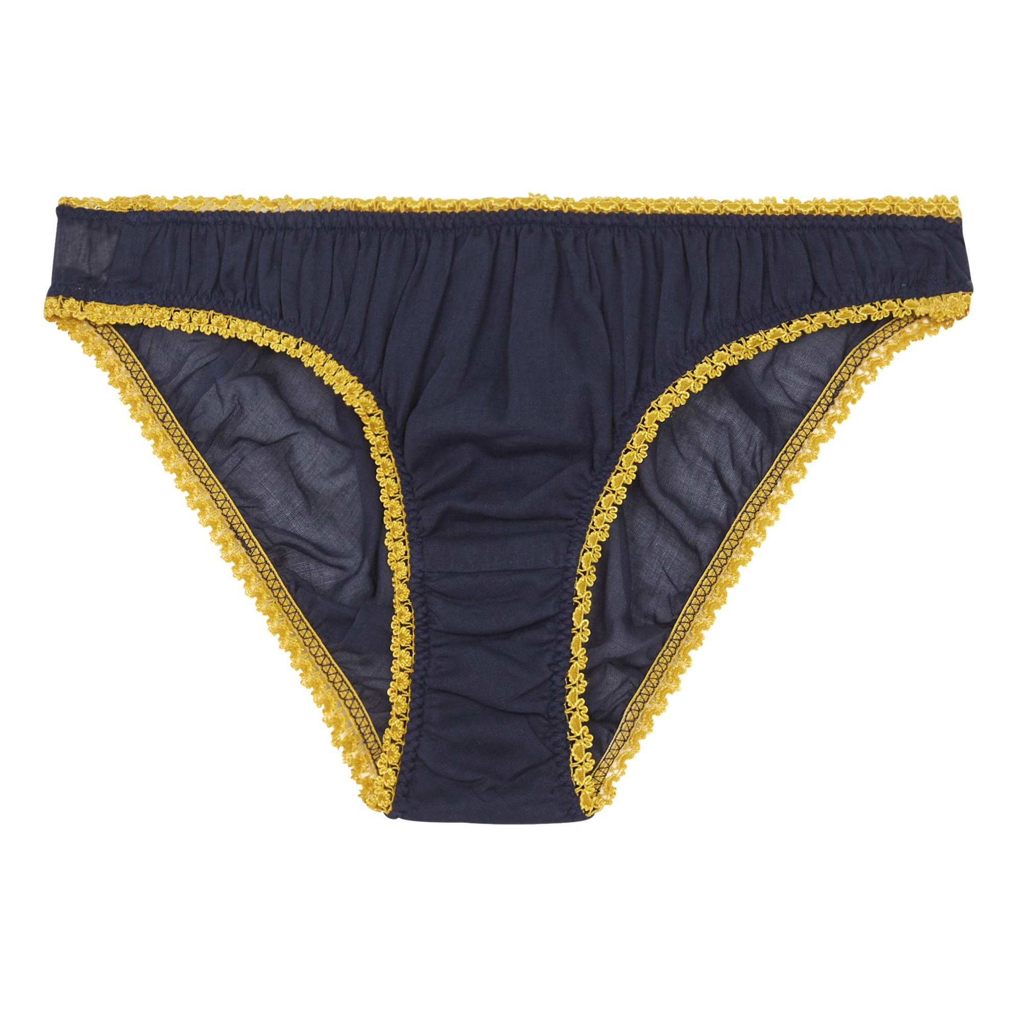 Germaine des prés - Culotte Croquet Coton Bio - Femme - Bleu nuit