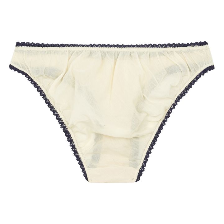 White/pink croquet panties 100% organic cotton- Germaine des prés –  germainedespres