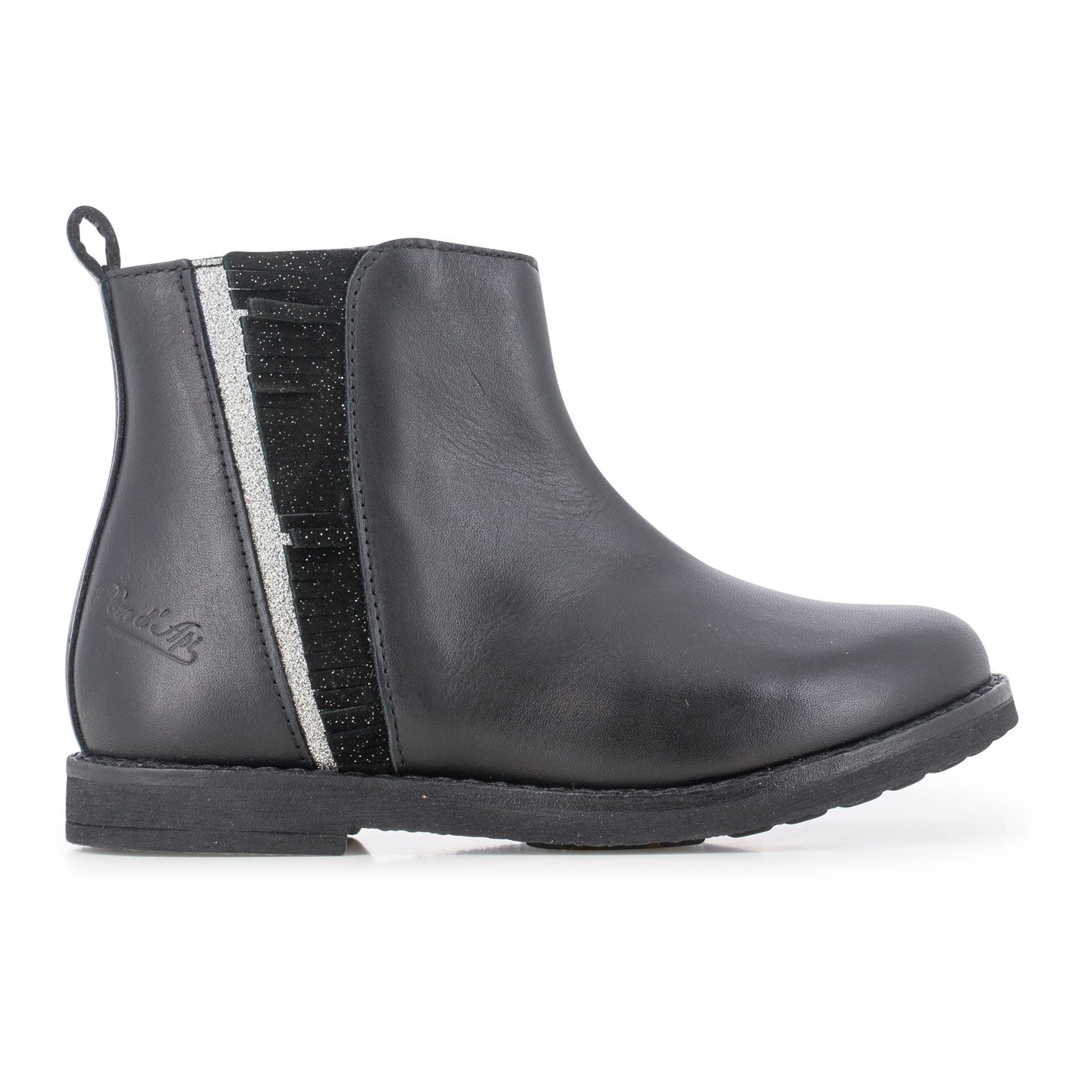 Pom d'Api - Boots Trip Fringe - Fille - Noir