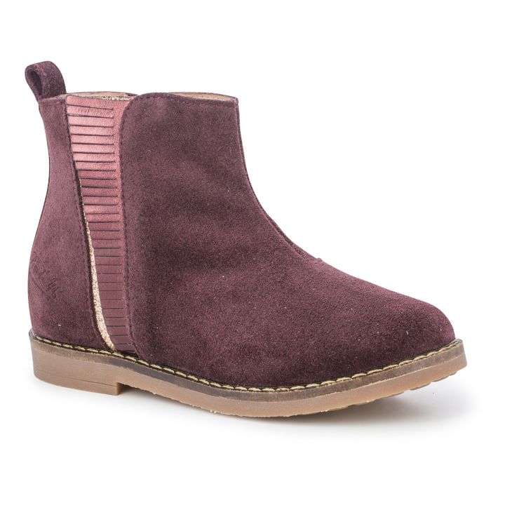 Burgundy 2025 fringe boots