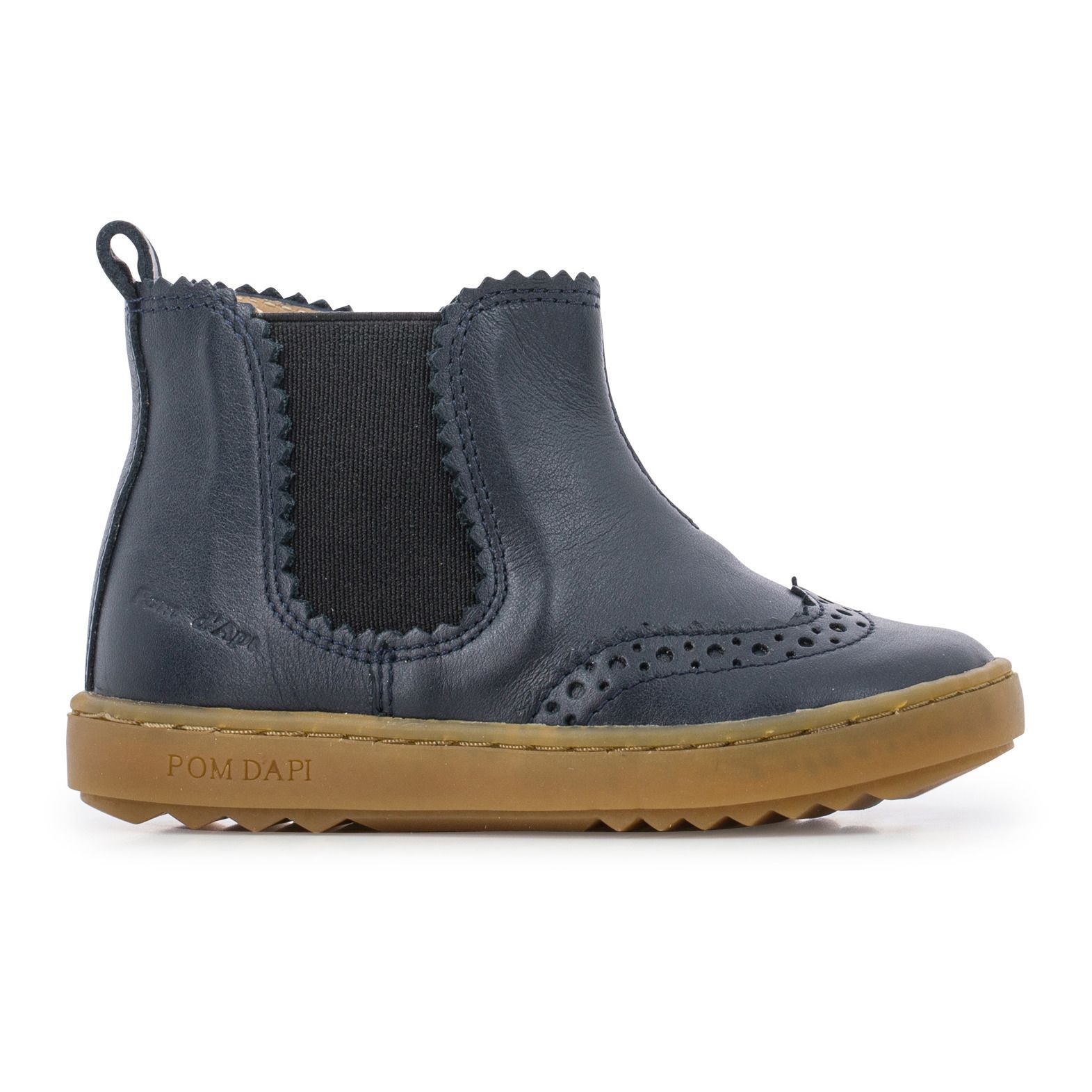 Pom d'Api - Chelsea Boots Wouf Jodzip - Fille - Bleu marine
