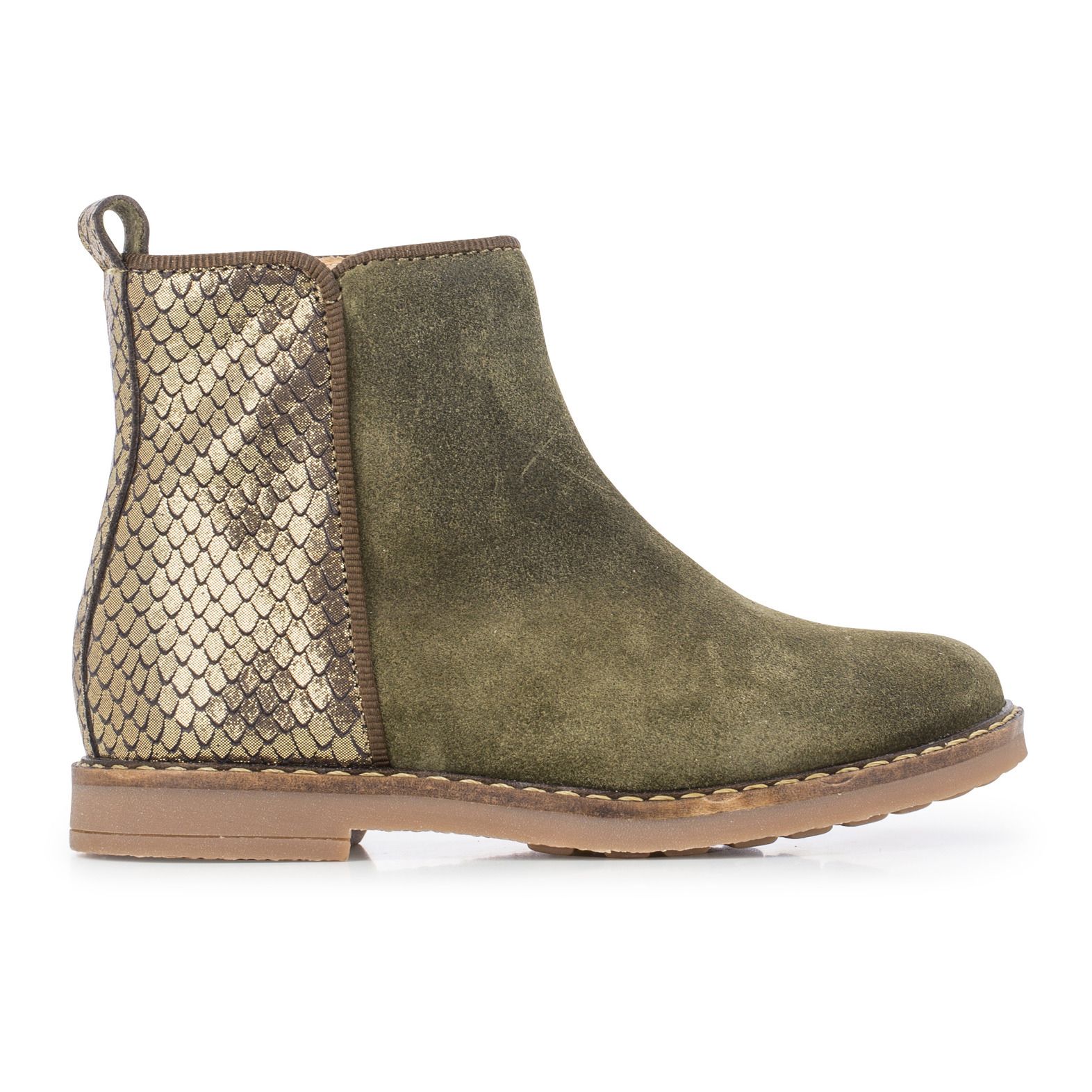 Pom d'Api - Boots Trip Back - Fille - Vert kaki