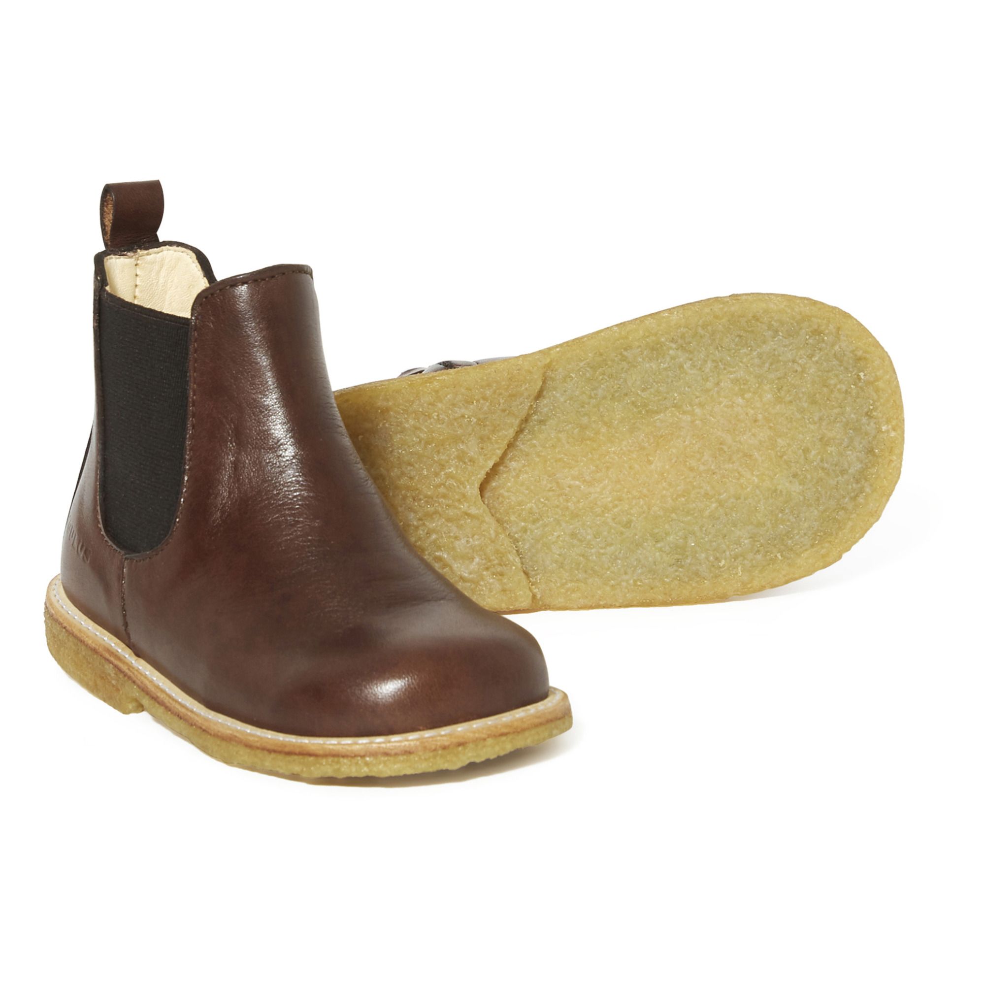 Tragisk Relativ størrelse Vær stille Zip-up Chelsea Boots Brown Angulus Shoes Baby - Smallable
