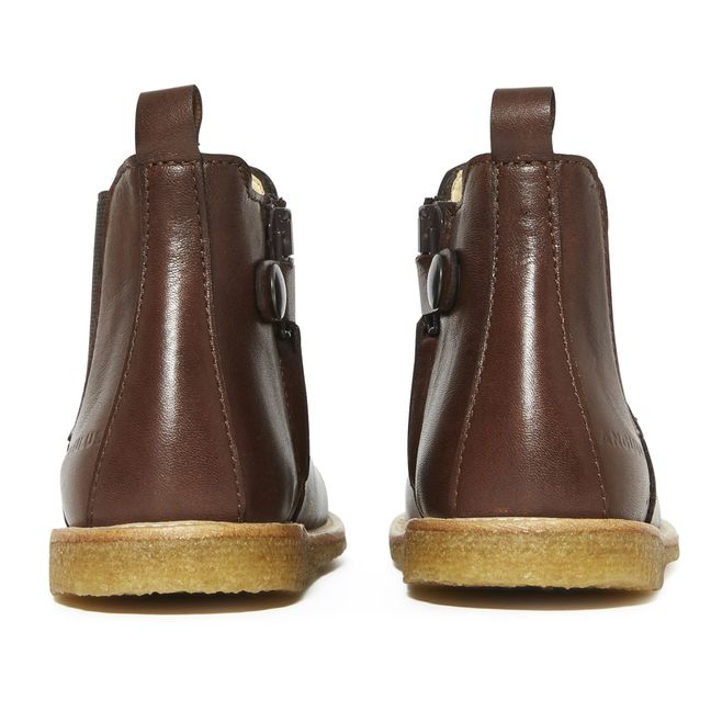 Zip-up Chelsea Boots | Brown