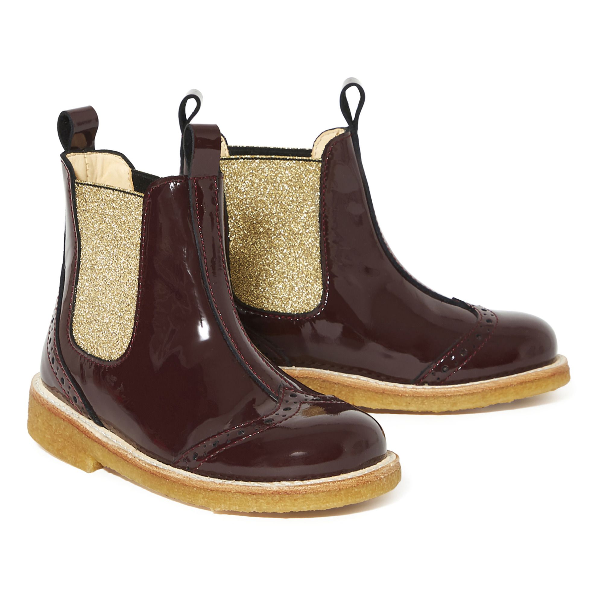 Botas de charol Burdeos Angulus Calzado Infantil