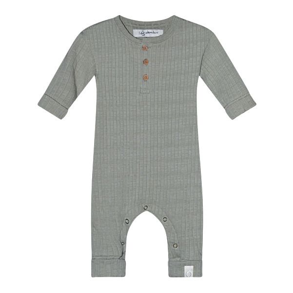 Bowie Organic Cotton Playsuit Green
