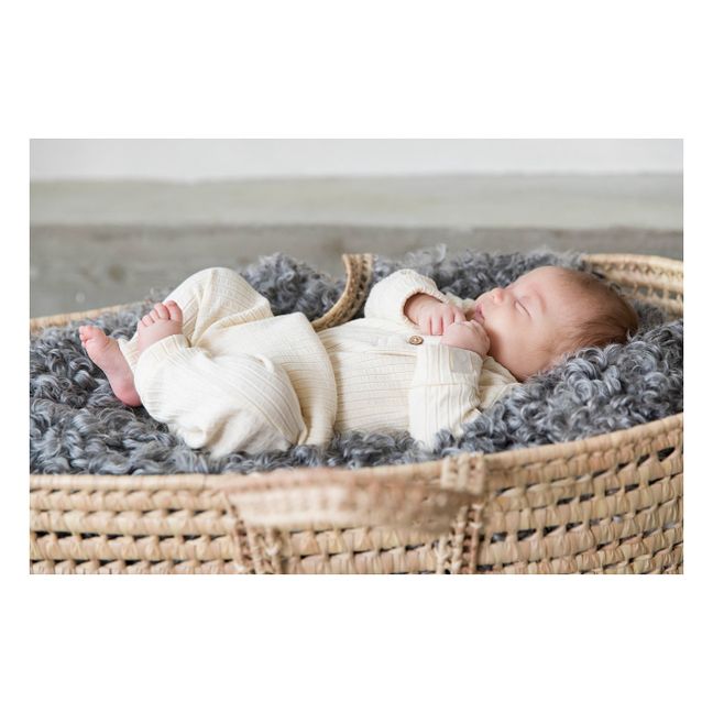 Tuta Bowie in cotone bio | Ecru