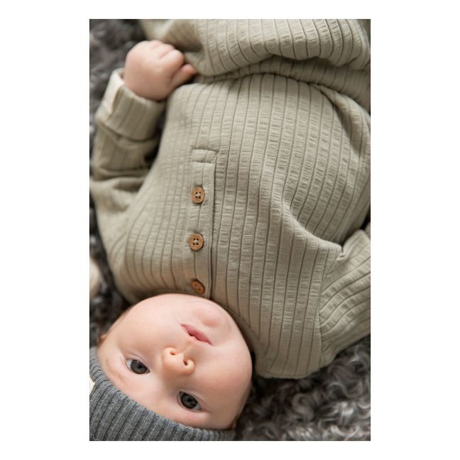 Body Bowie in cotone bio | Verde