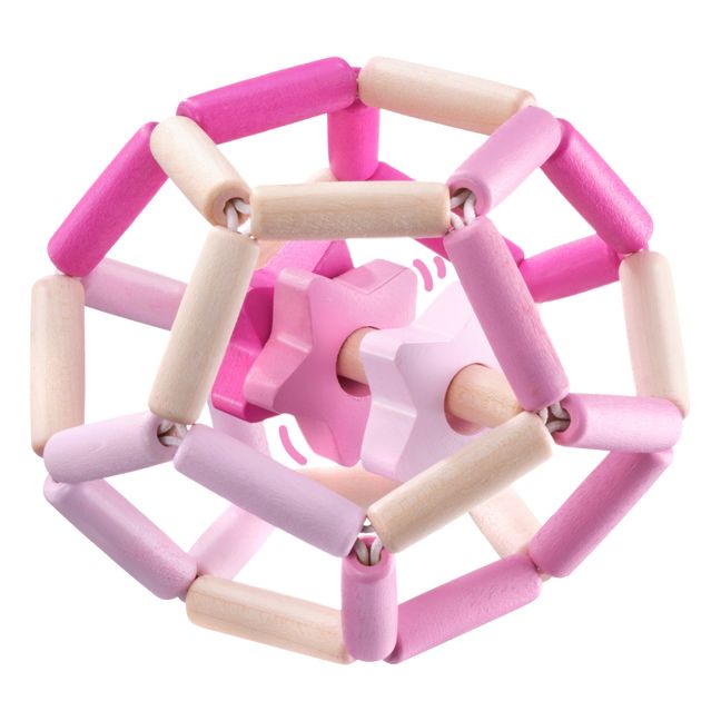 Wooden Rattle | Pink