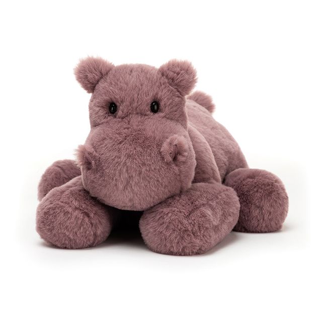 Stuffed Hippo Toy Pink