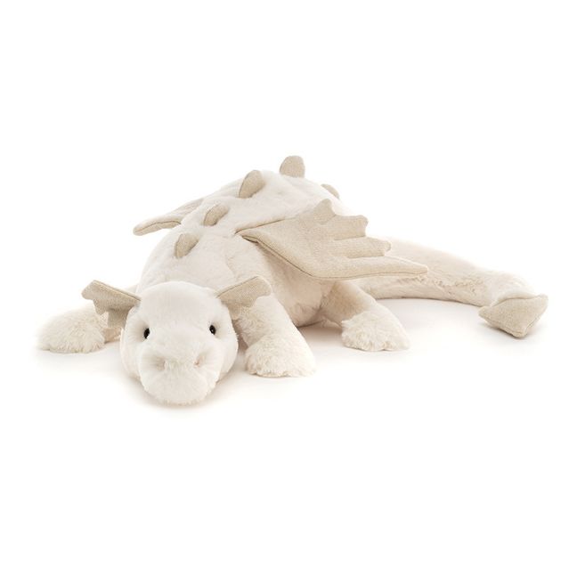 Stuffed Snow Dragon Toy | White