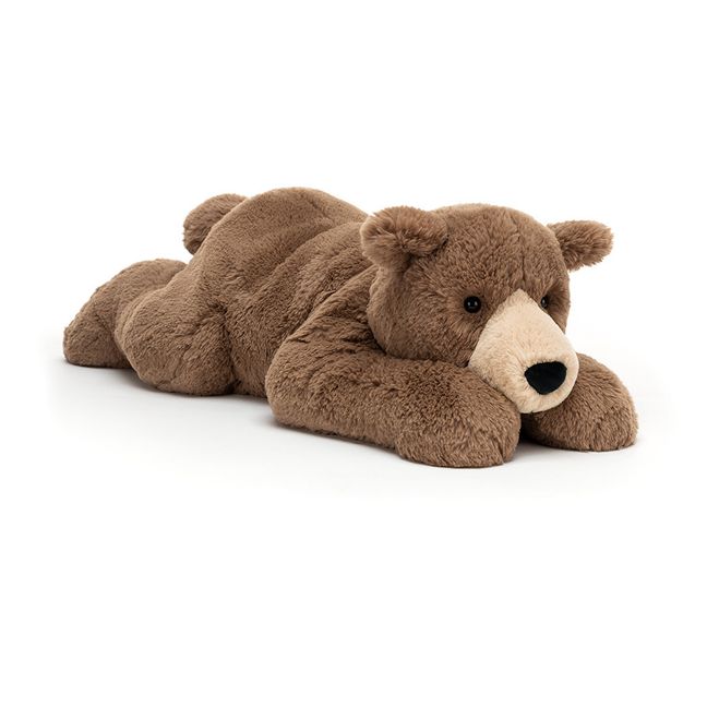 Peluche osito tumbado | Marrón
