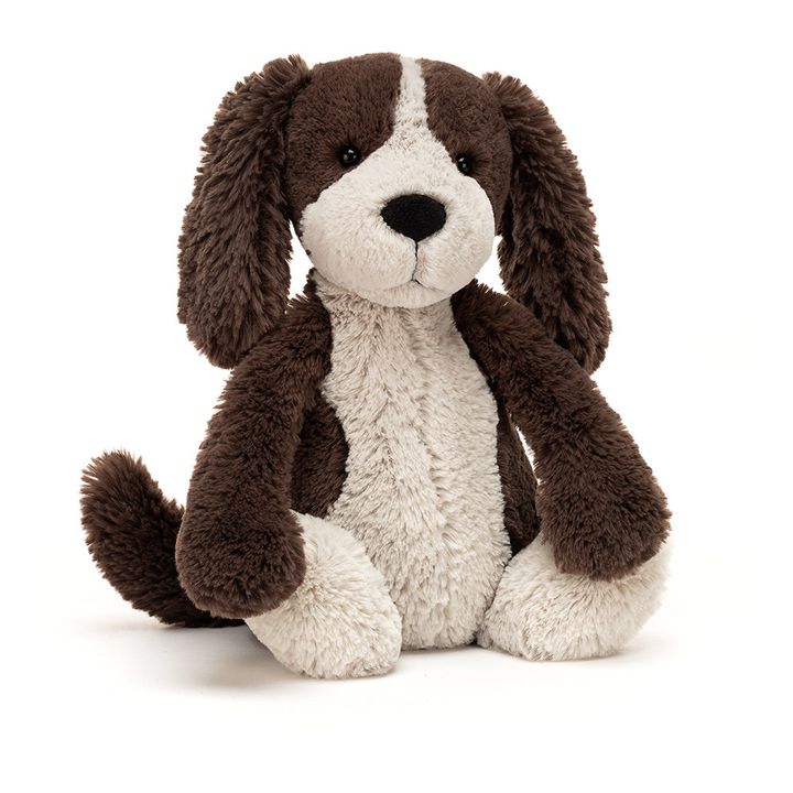Fudge Stuffed Puppy Toy | Brown- Product image n°1