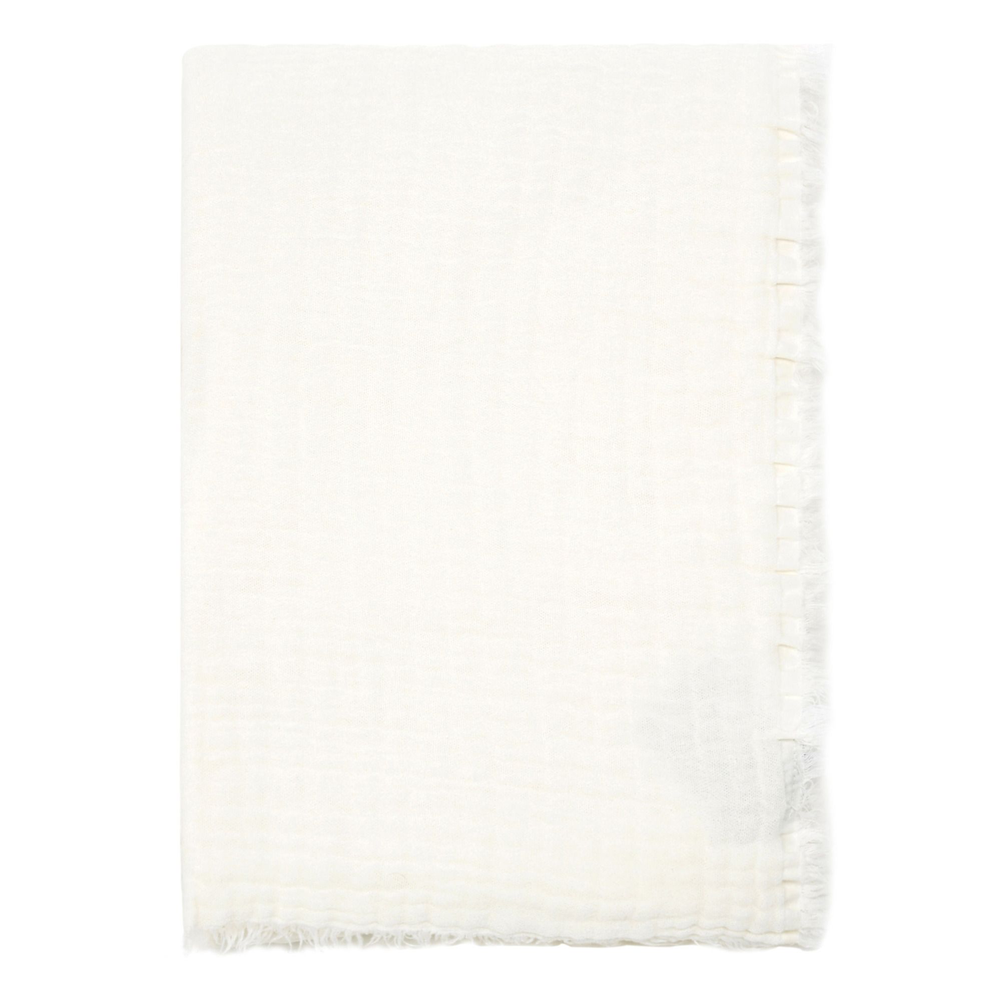 Harmony - Plaid en gaze de coton Vanly - Ivoire