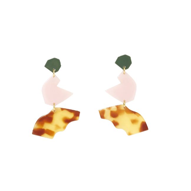 Interval Earrings  | Pink
