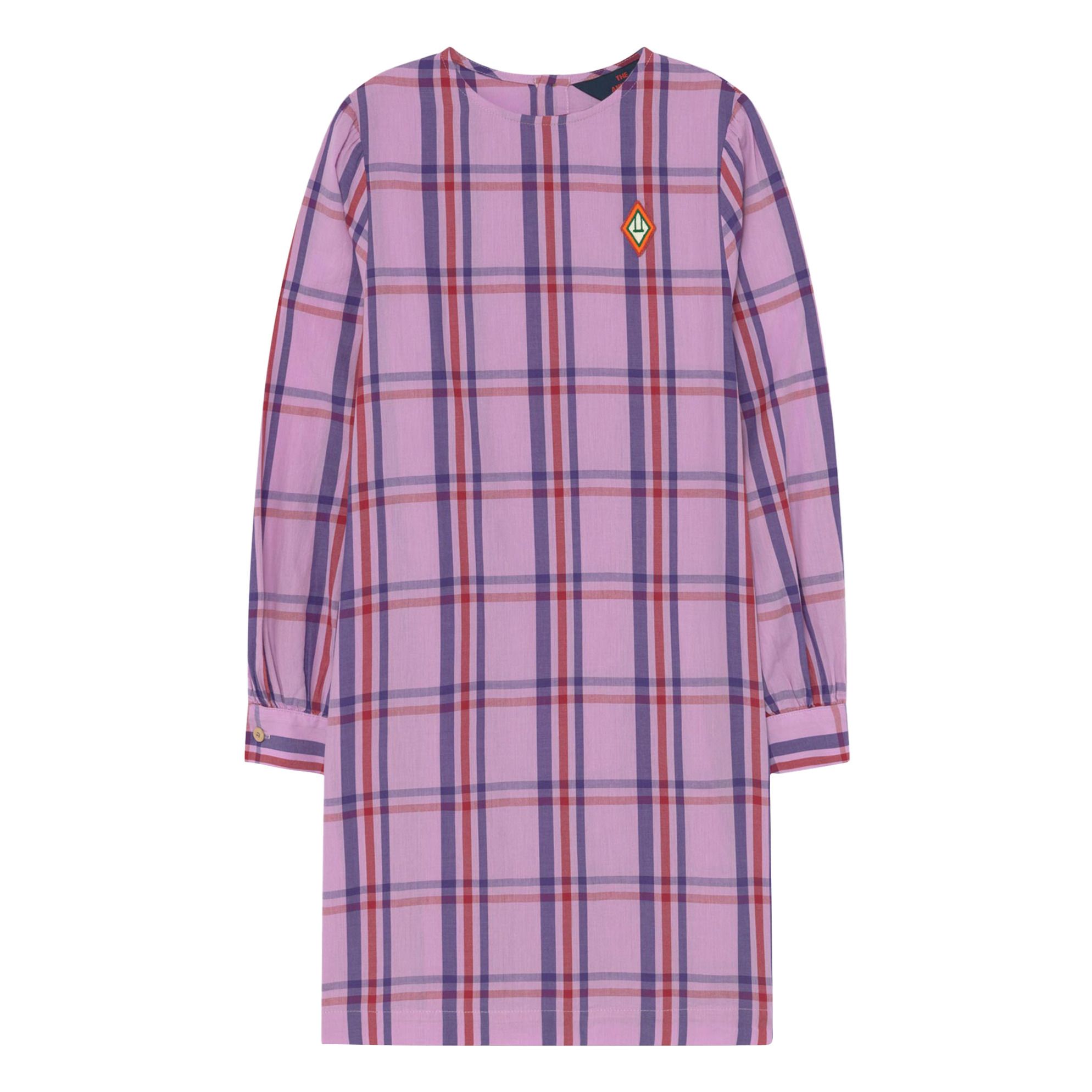 The Animals Observatory - Robe Tortoise Carreaux - Fille - Rose