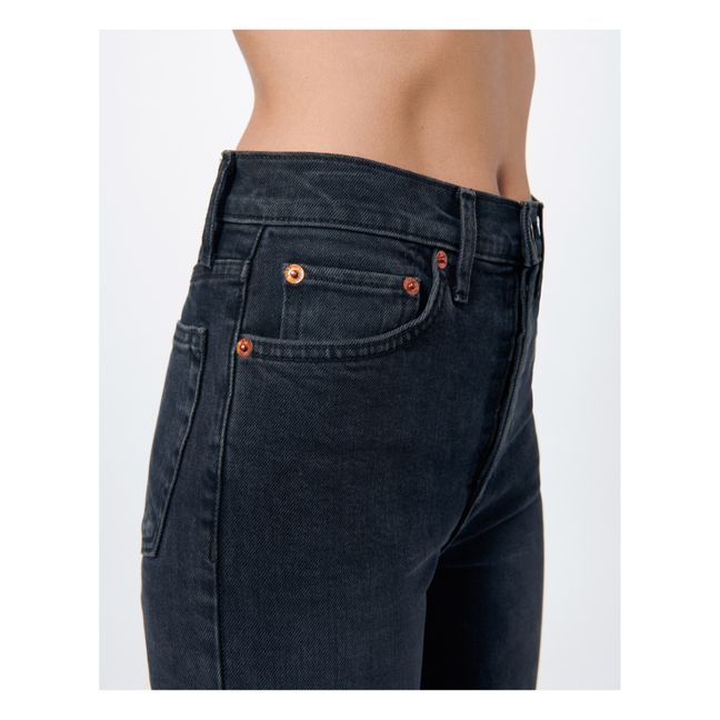 Stove Pipe High-waisted Jeans | Chilled Indigo