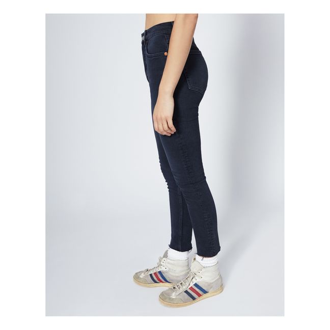Jeans Slim High Rise Ankle Crop | Faded Black