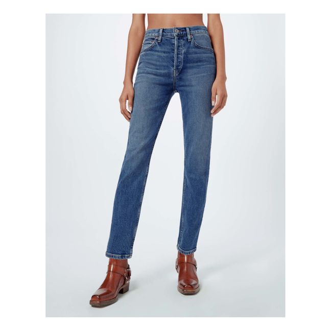 Jean 90's High Rise Ankle Crop | Chilled Indigo