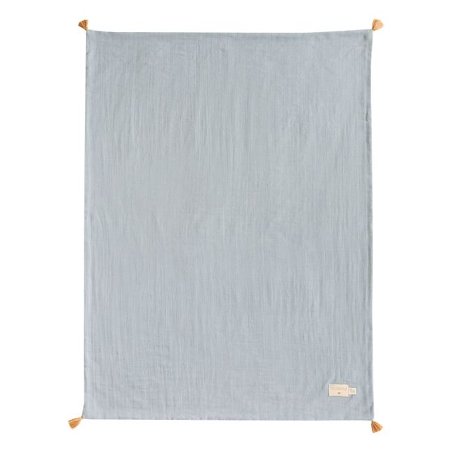Treasure Organic Cotton Blanket | Blue