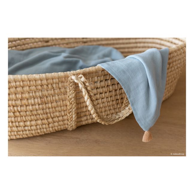 Coperta Treasure in cotone bio | Blu