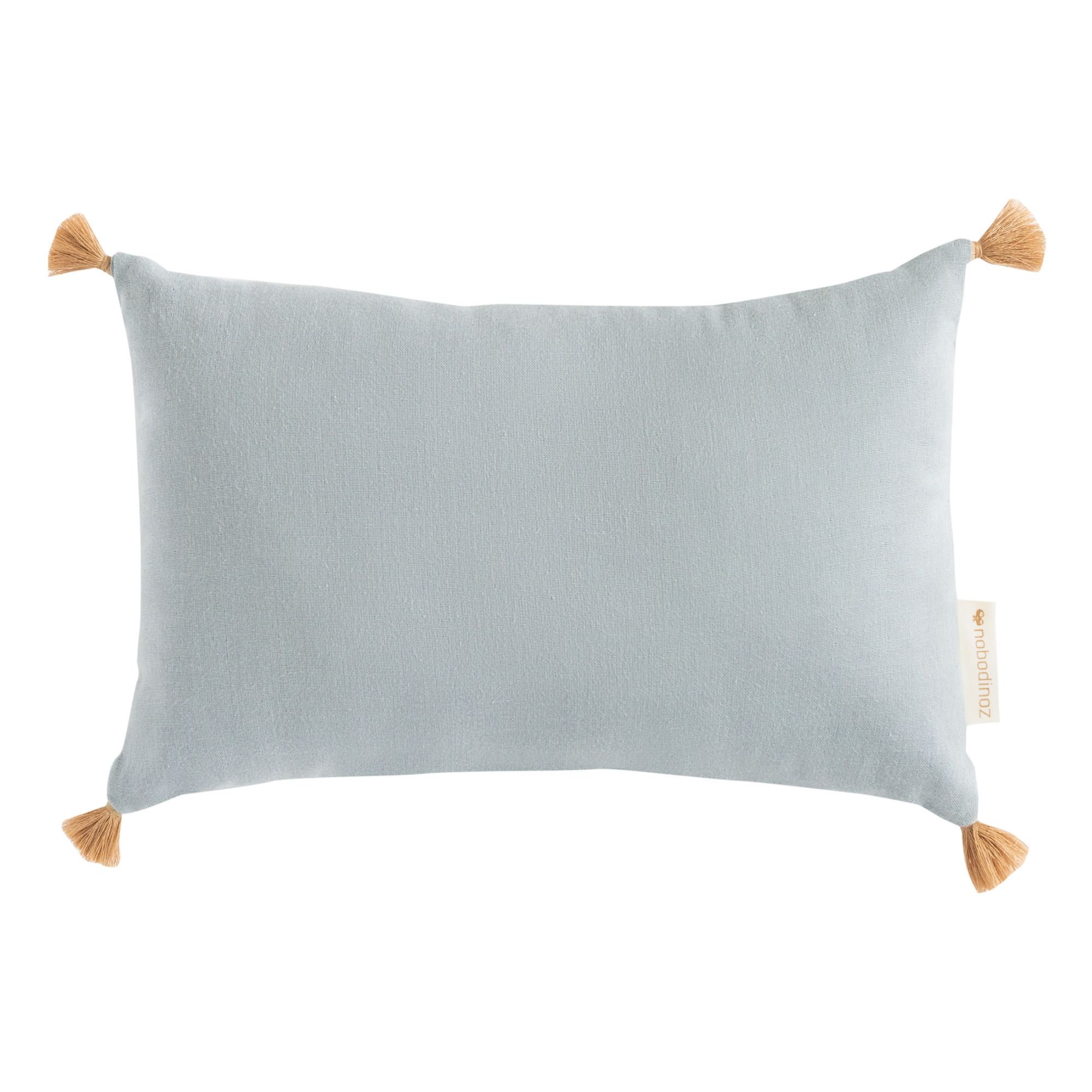 Nobodinoz - Coussin Sublim en coton bio 20x35 cm - Bleu